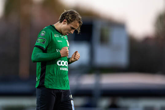 Varbergs Jonathan Nilsson jublar