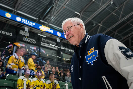 Head coach Stig Salming of Sweden Legends