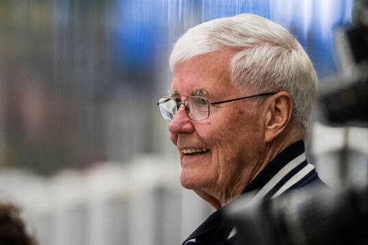 Head coach Stig Salming of Sweden Legends