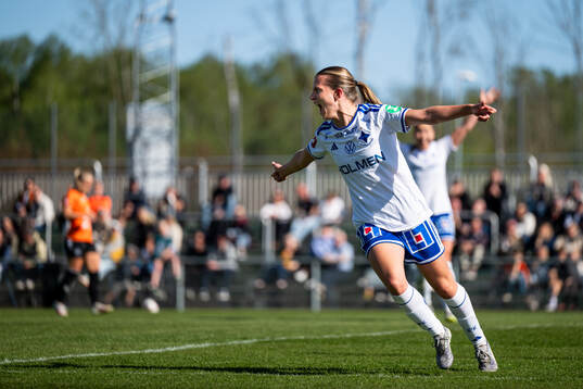 IFK Norrköpings Agnes Ekberg jublar