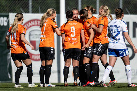 Kristianstads Alexandra Johannsdottir jublar