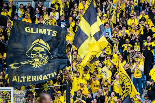 Spectators in the stands