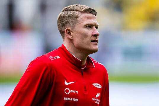 Kristian Eriksen of Brann warms up