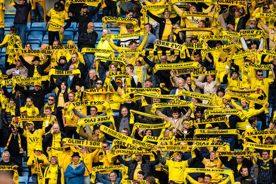 Spectators in the stands
