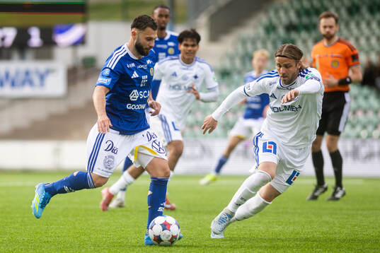 GIF Sundsvalls Amaro Bahtijar och IFK Norrköpings