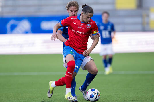 Norrbys Vidar Svendsén och Helsingborgs Ervin Gigovic