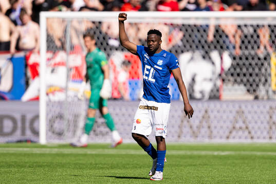 Norrbys Azeez Temitope Yusuf jublar