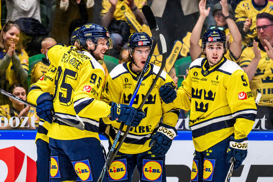 Albert Johansson of Sweden celebrates