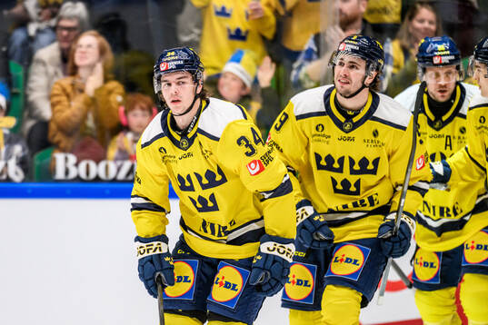 Albert Johansson of Sweden celebratingafter 1-0