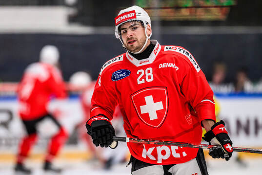 Timo Meier of Switzerland looks dejected