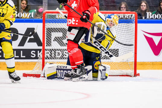 Goaltender Magnus Hellberg of Sweden