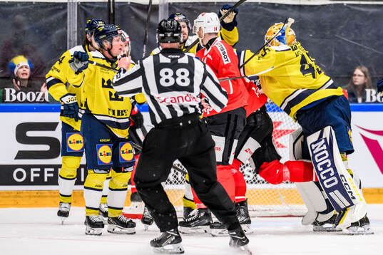Goaltender Magnus Hellberg of Sweden