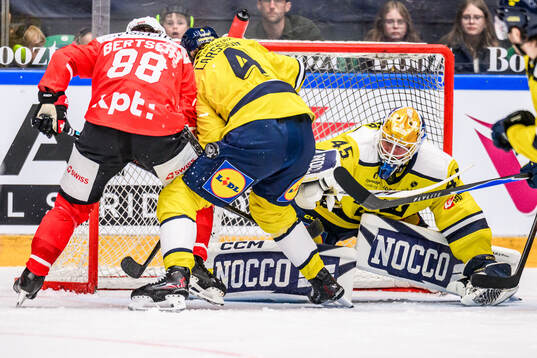 Goaltender Magnus Hellberg of Sweden