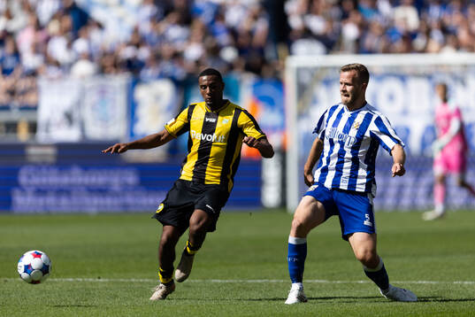 Hammarbys Paulos Abraham och IFK Göteborgs Jonas Bager