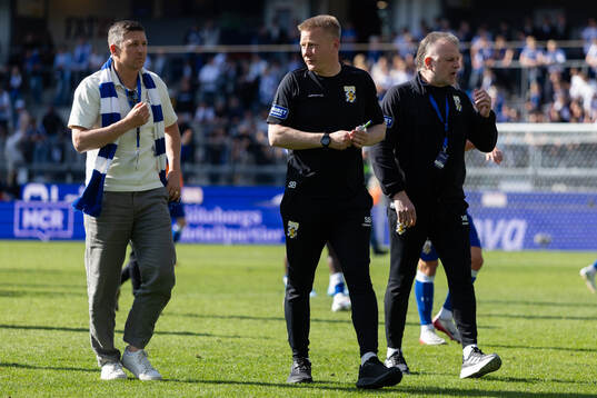 IFK Göteborgs sportchef Hannes Stiller och tränare Stefan