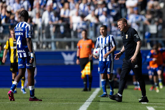 IFK Göteborgs Rockson Yeboah och tränare Stefan Billborn