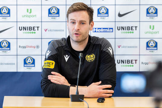 Mjällbys tränare Karl Marius Aksum
