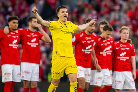 Jostein Gundersen of Bodø/Glimt celebrates