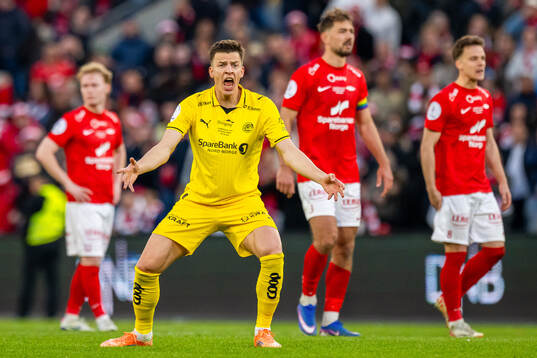 Jostein Gundersen of Bodø/Glimt celebrates