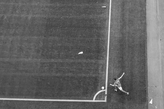 Joachim Soltvedt of Brann takes a corner kick