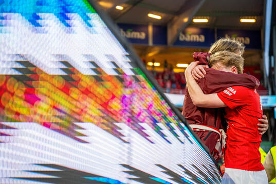 Markus Haaland of Brann looks dejected