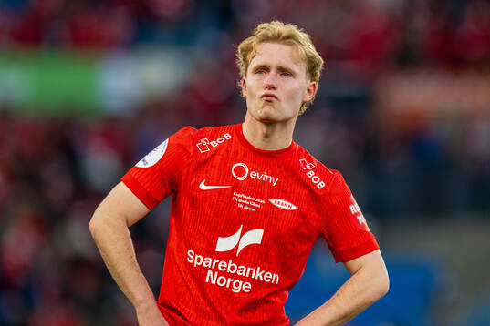Markus Haaland of Brann looks dejected