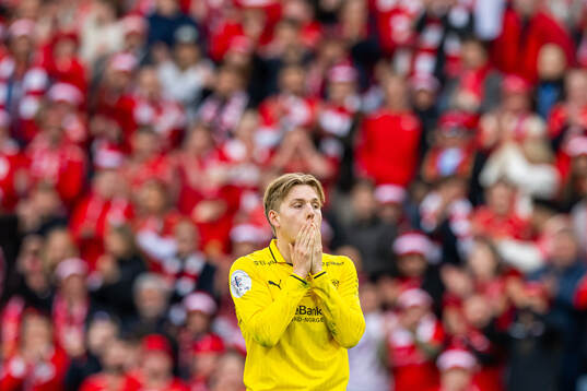 Jens Petter Hauge of Bodø/Glimt reacts