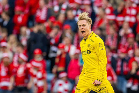 Ola Brynhildsen of Bodø/Glimt celebrates