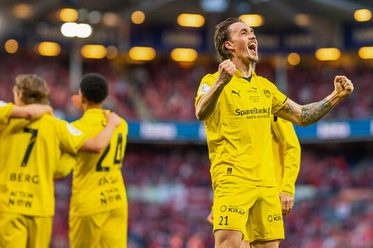 Andreas Helmersen of Bodø/Glimt celebrates