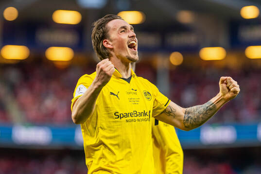 Andreas Helmersen of Bodø/Glimt celebrates
