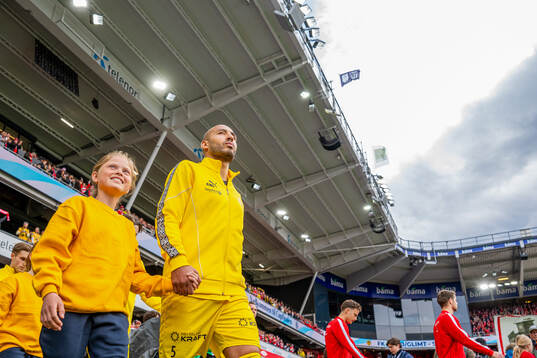 Haitam Aleesami of Bodø/Glimt enters the pitch