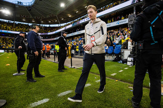 Goalkeeper Mathias Dyngeland of Brann looks dejected