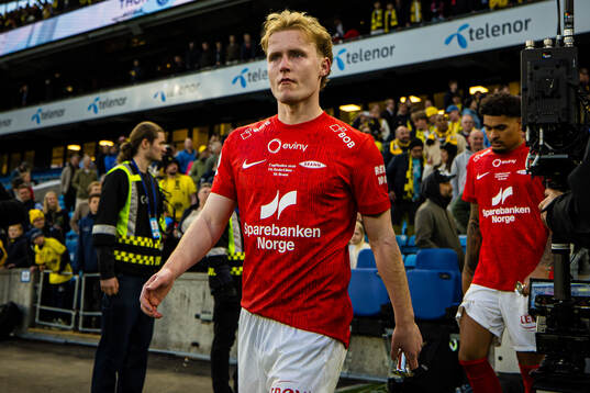 Markus Haaland of Brann looks dejected