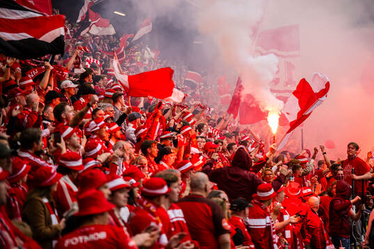Spectators in the stands