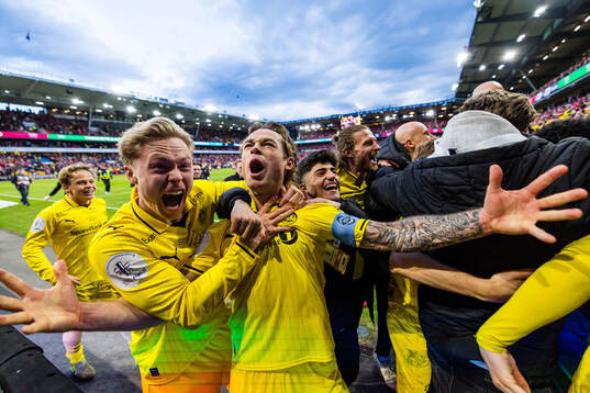 Ola Brynhildsen and Patrick Berg of Bodø/Glimt celebrates