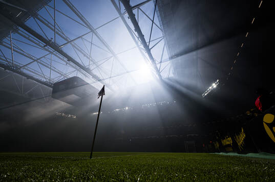 Matchen avbruten på grund av rökutveckling