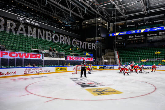 General view of Catena Arenaduring the Beijer Hockey Games