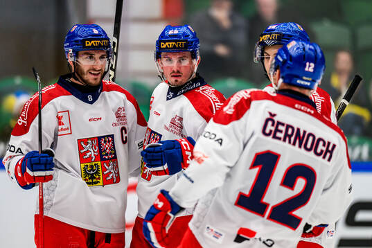 Ondrej Beranek and Jan Mandat of Czech Republic celebrates