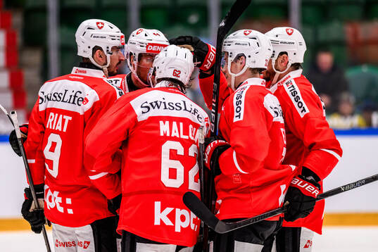 Players of Switzerland celebrates