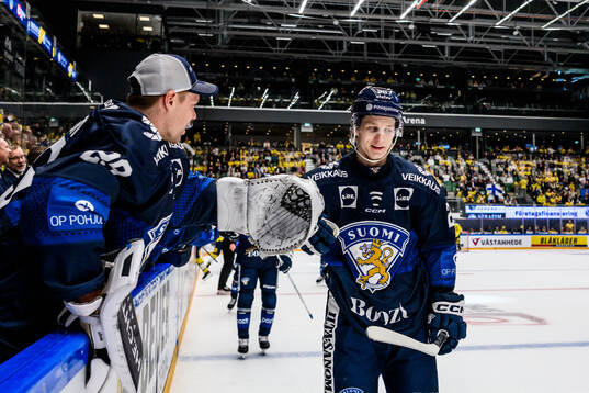 Patrik Puistola of Finland celebrates