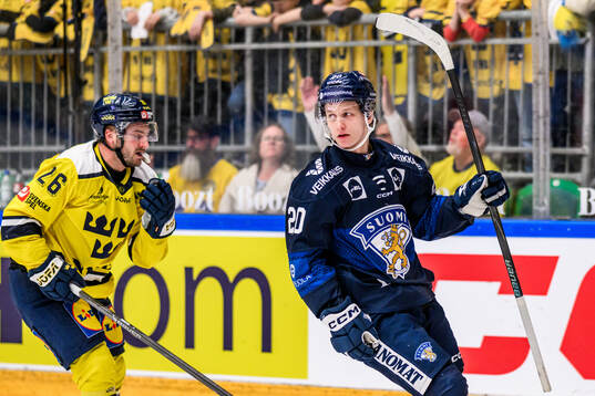 Patrik Puistola of Finland celebrating