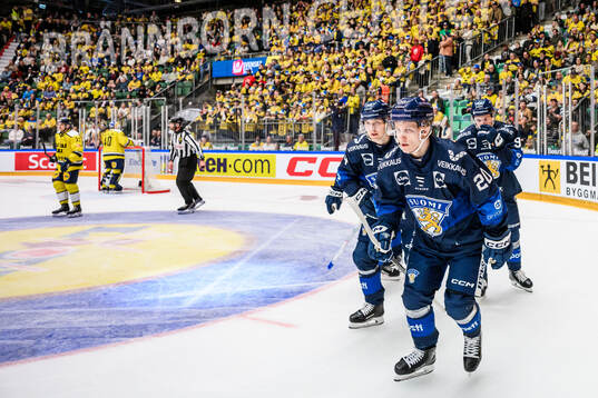 Patrik Puistola of Finland celebrates