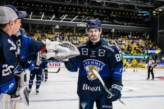 Eetu Päkkilä of Finland celebrates