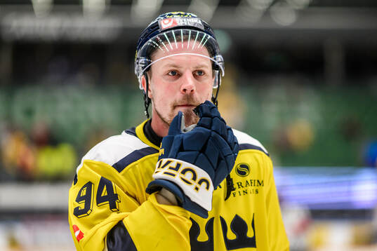 Joel Persson of Sweden looks dejected