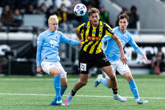 Malmö FFs Otto Rosengren, Kenan Busuladzic  och Häckens