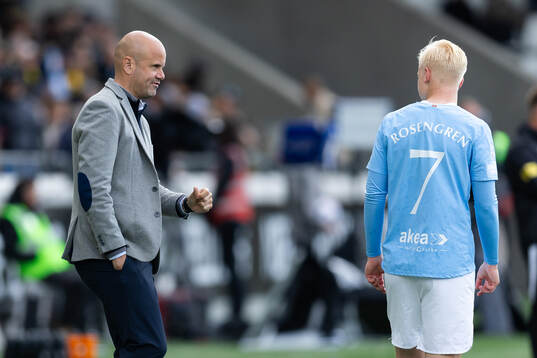 Malmö FFs huvudtränare Miguel Angel Ramirez och Otto
