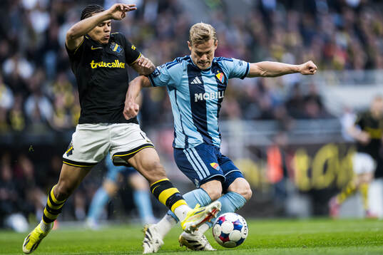 AIKs Kevin Filling och Djurgårdens Hampus Finndell