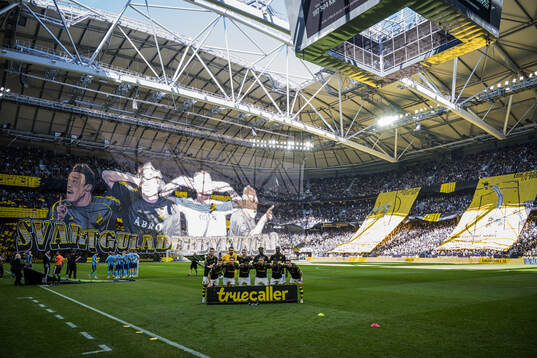 AIKs startelva fotbollsmatchen i Allsvenskan mellan AIK och