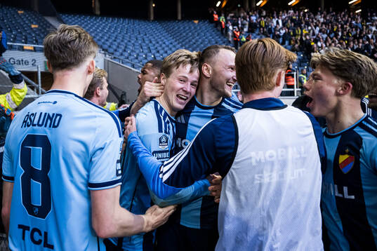 Djurgårdens Bo Hegland jublar