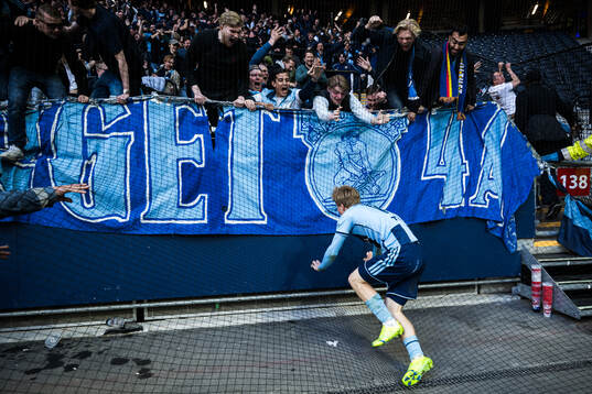 Djurgårdens Bo Hegland jublar